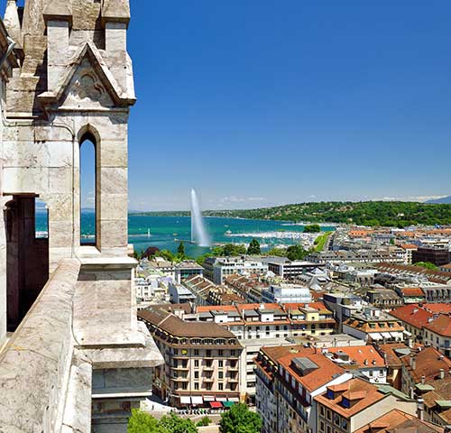 Image of Geneva city and lake