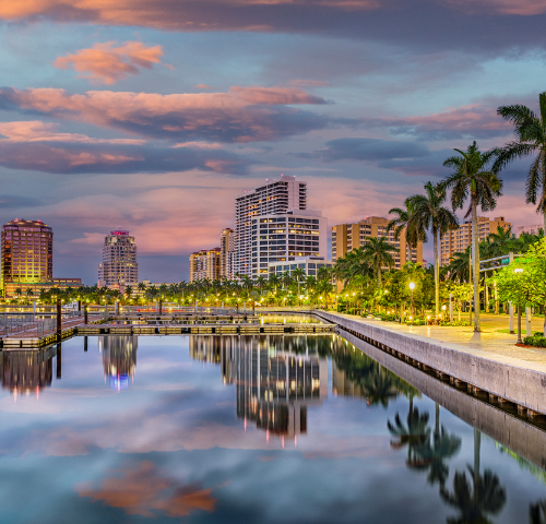 Image of West Palm Beach city scene